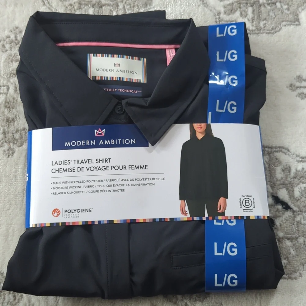 L: 🖤Modern ambition ladies travel shirt - Picture 2 of 6